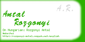 antal rozgonyi business card